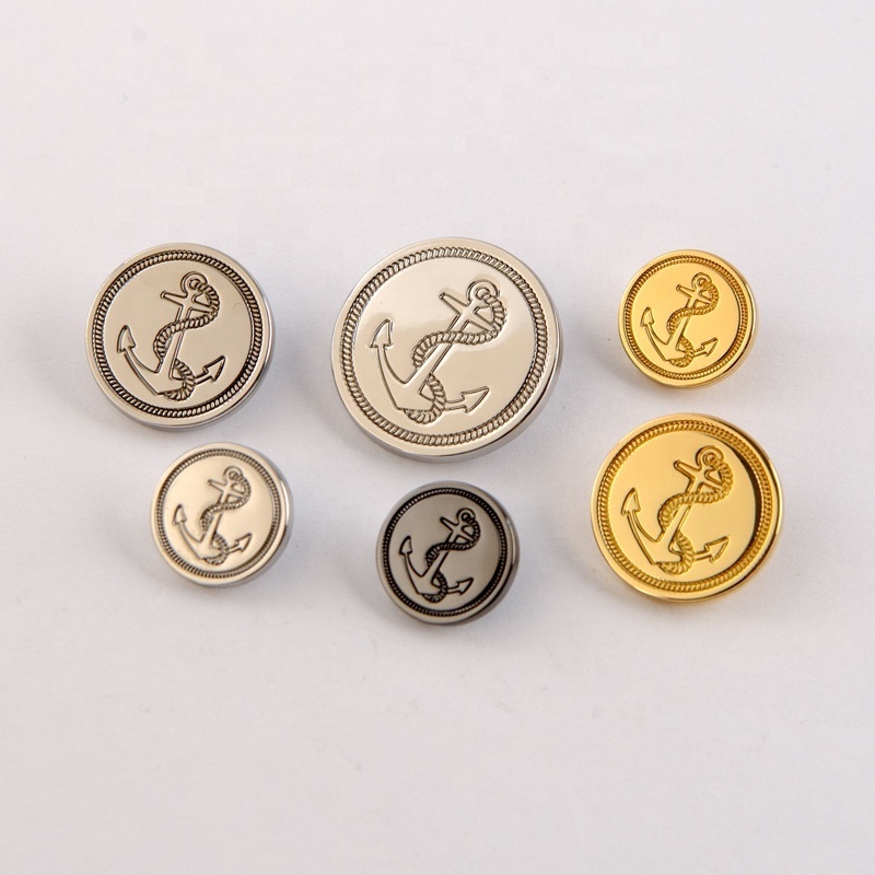 Sewing accessories Gold Color Suit Buttons For Coats