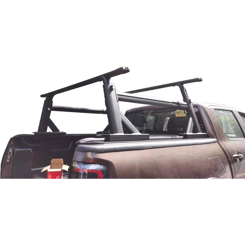 JFC-3002 durable aluminum 800lb capacity camion pick up rear gutter roof truck clamp bed car 4x4 roof ladder rack Cargo Rack