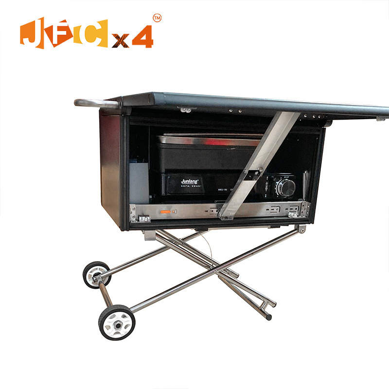 JFC-4055 outdoor mobile foldable folding al aluminum sliding portable camp camping kitchen