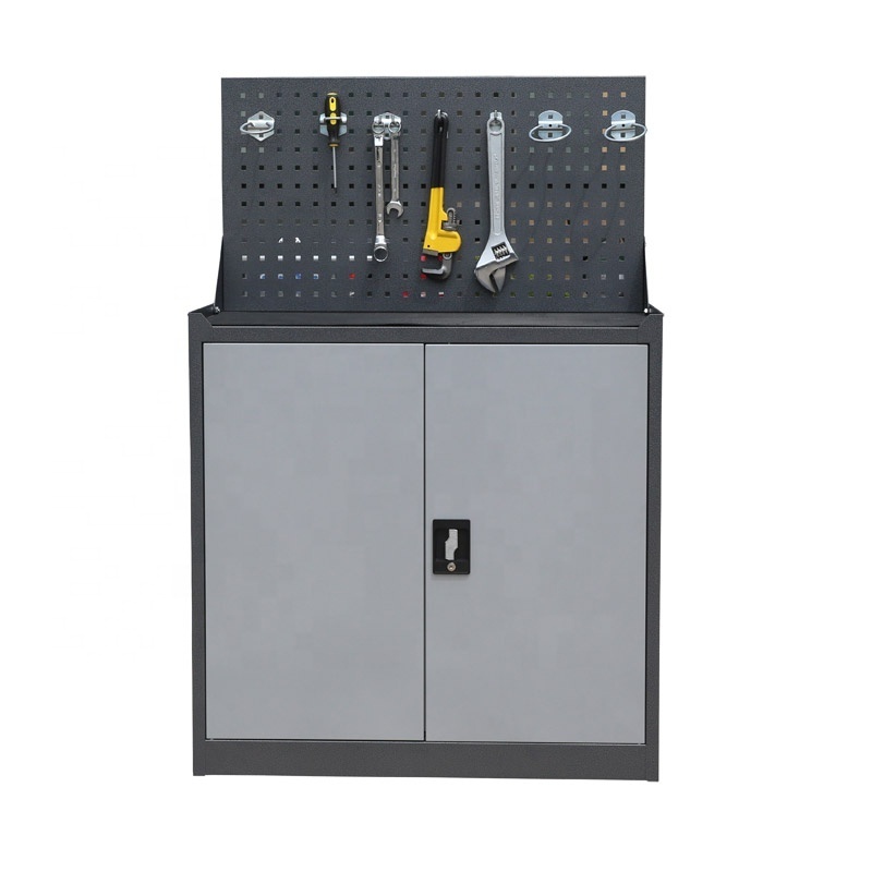 Work Tool Benches Tool Hanging Board Rack Lockable Metal Tool Cabinet Garage Storage Cabinets