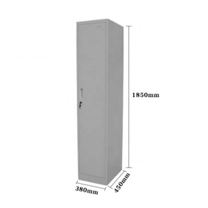 Full Height Single Tier 1 Door  Metal Steel Closet Locker with Key Lock