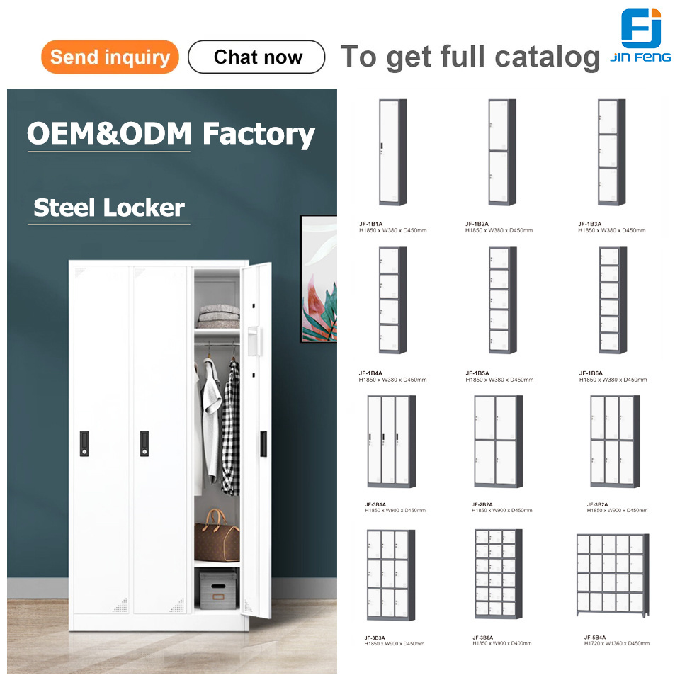 Gym iron locker cabinet steel staff metal worker lockers school storage metal locker 6 pintu roperos armario