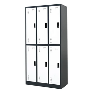 Gym iron locker cabinet steel staff metal worker lockers school storage metal locker 6 pintu roperos armario