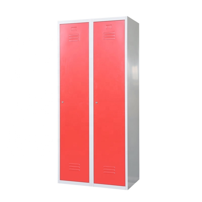 Cold-rolled Steel Office Furniture Modern Double Door Metal Locker Cabinet