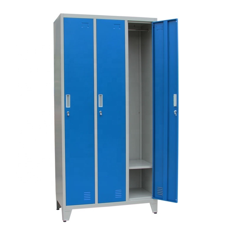 Three person golf club storage cabinet locker