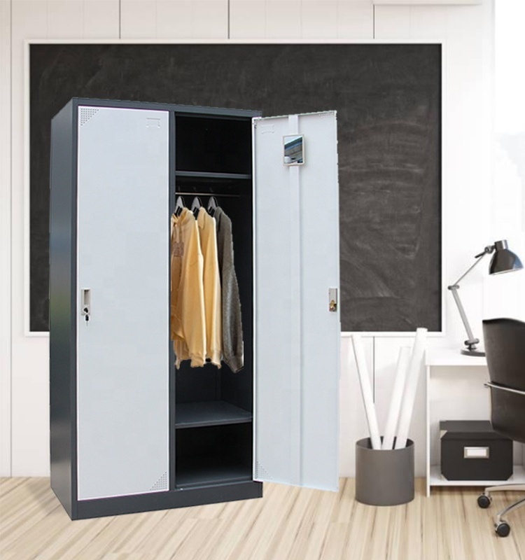 Cold-rolled Steel Office Furniture Modern Double Door Metal Locker Cabinet