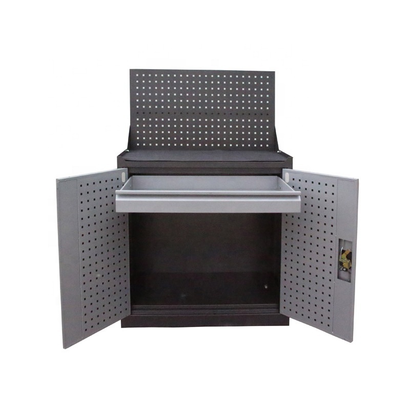 Work Tool Benches Tool Hanging Board Rack Lockable Metal Tool Cabinet Garage Storage Cabinets