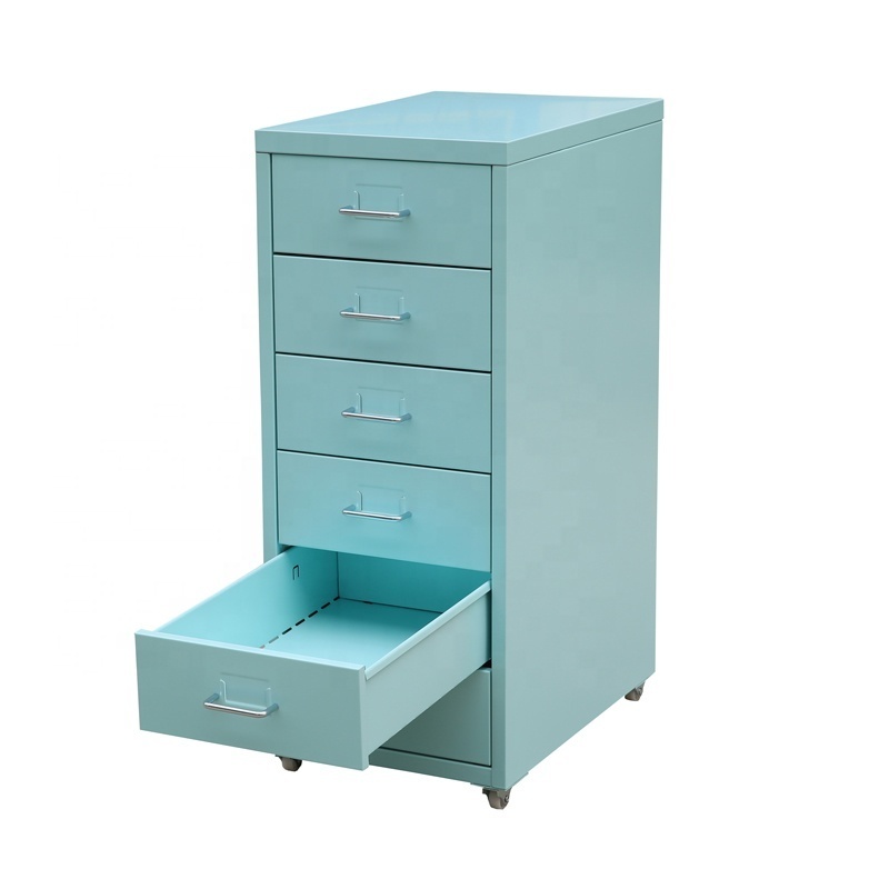 Luoyang Metal 6 Drawer Office Furniture Small Filing Cabinet Metal Nightstand Drawer Cabinet for Sale