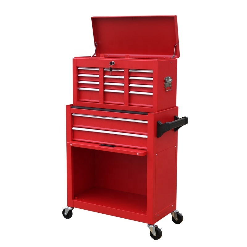 Metal Workshop Garage Tool Cabinet Storage Heavy Duty Mobile Tool Cart Tool Box Roller Cabinet