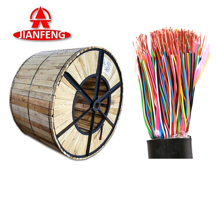 Cat 3 copper clad steel underground 200 pair color code copper telephone armored cable 50 pairs indoor telephone cables