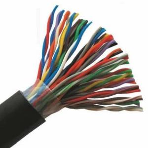 Cat 3 copper clad steel underground 200 pair color code copper telephone armored cable 50 pairs indoor telephone cables