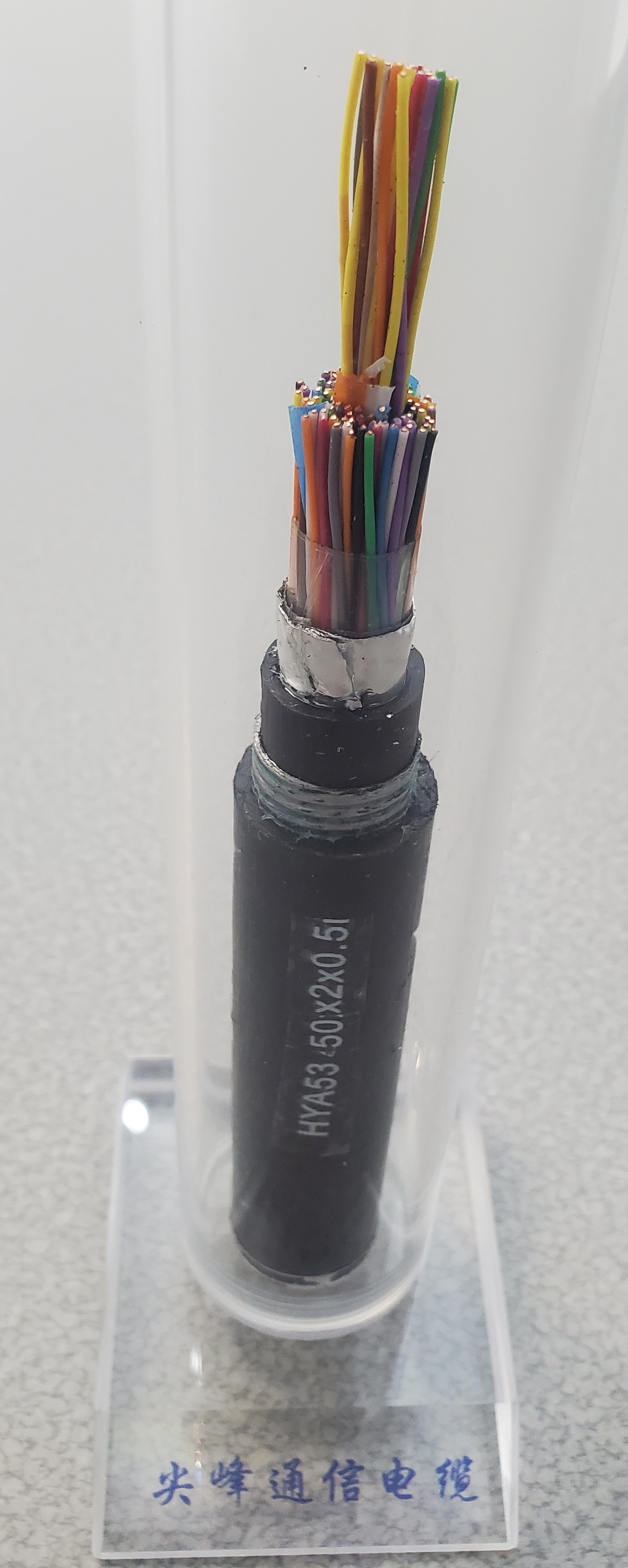 Telecom underground cable Factory price 10 20 30 40 50 100 pairs HYA53 outdoor multi pair twisted pair telephone Cable