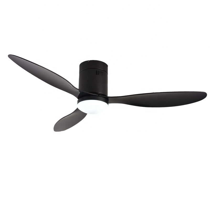 Modern 3 Blade ABS Ceiling Fans Light Dimmable Remote Control Led Ceiling Fan With Lamp Living Room Bedroom Decorative