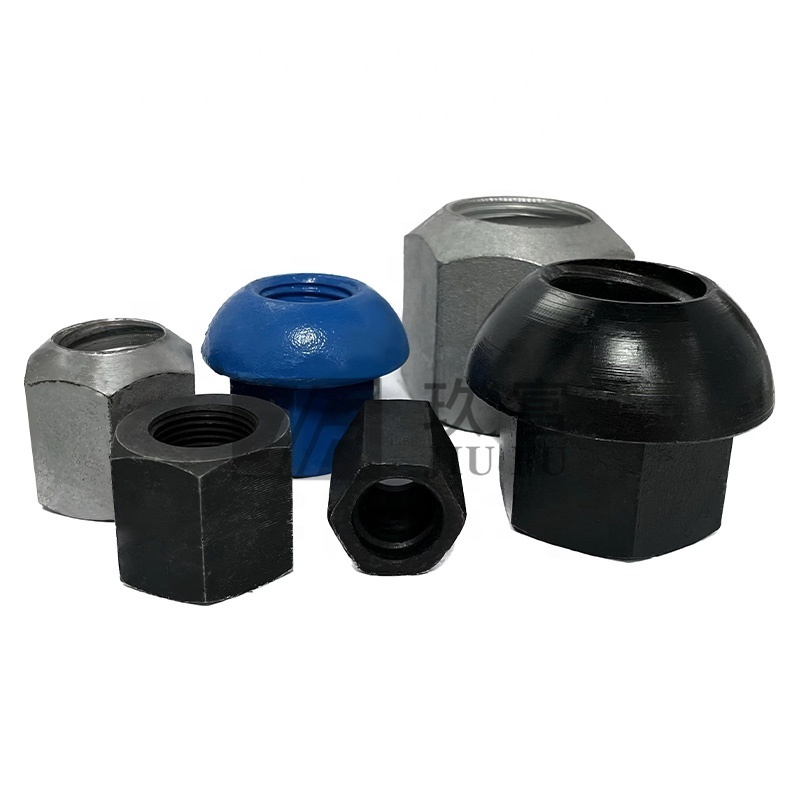 Dome nut for roof bolting mine roof support Rock Bolt Underground  anchor nut G75 D25mm domed nut for rock bolt