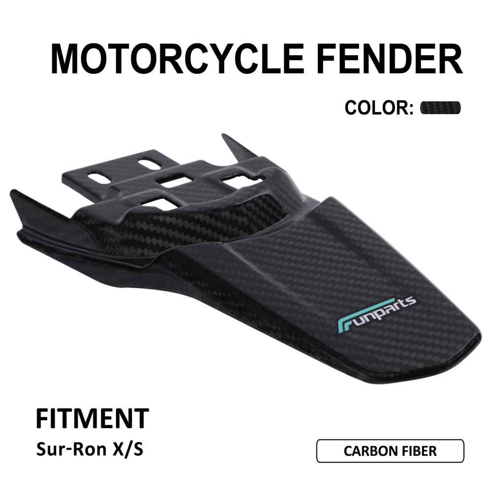 JFG Sur Ron Real Carbon Fiber Plastic Battery Control Cover Guard Protector Rear Shock Absorbing Fender Front Fender For SurRon