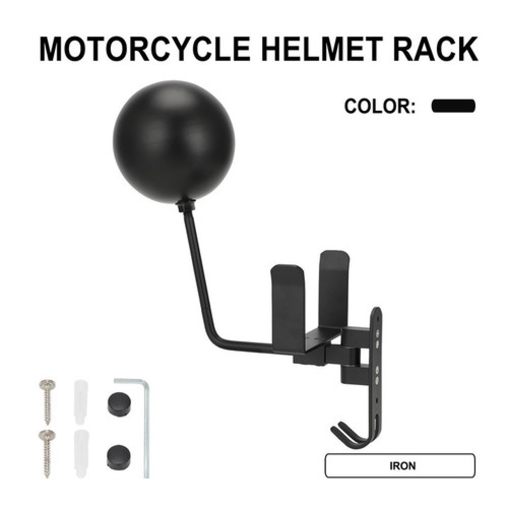 JFG Motorcycle Parts Universal Accessories Wall Mount Hanger Display Holder Show Shelf Motorbike Helmet Rack