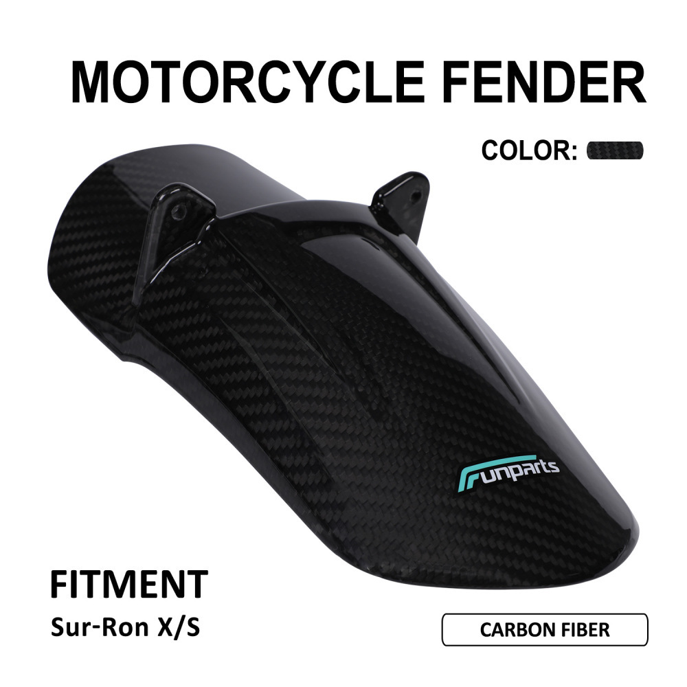 JFG Sur Ron Real Carbon Fiber Plastic Battery Control Cover Guard Protector Rear Shock Absorbing Fender Front Fender For SurRon