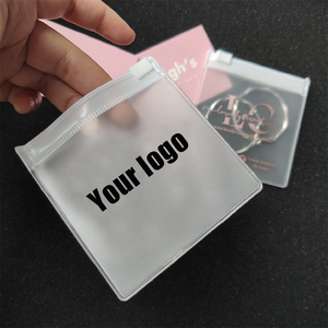 Luxury Small Plastic Bags For Jewelry Custom Printed Ziplock Zipper Bags With Logo Mini Clear Frosted Packaging Pouch Jewelry