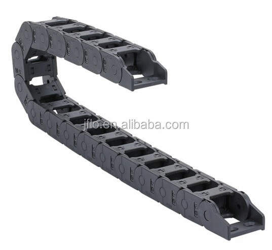 JFLO J25 series open type plastic energy cable chain  nylon cable tray /drag cable chain