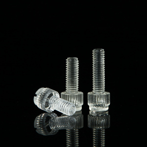 PC screw, transparent Acrylic hand screw, plastic Polycarbonate plastic screw and bolt