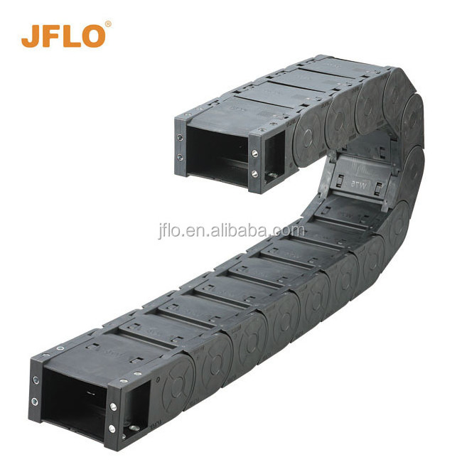 Flexible plastic cable chain,close type cable conveyor tray JFLO