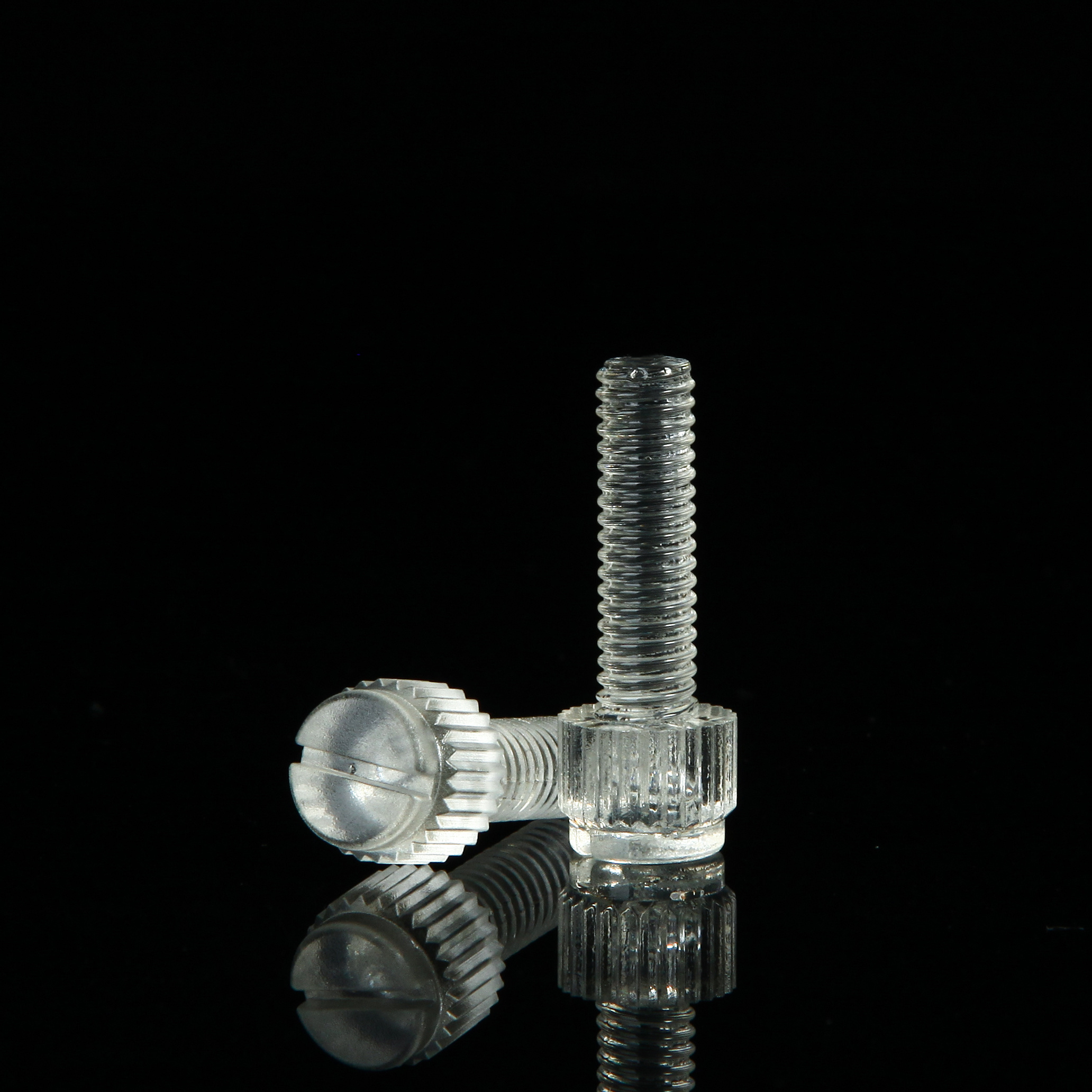 PC screw, transparent Acrylic hand screw, plastic Polycarbonate plastic screw and bolt