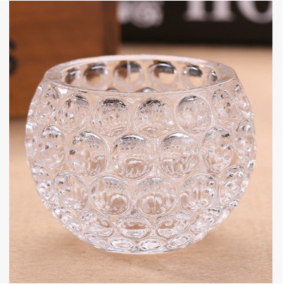 Wholesale Table Decoration Glass Candleholder for Wedding Carton Packaging Christmas Clear Candle Stand Pressed Blow HOLIDAYS