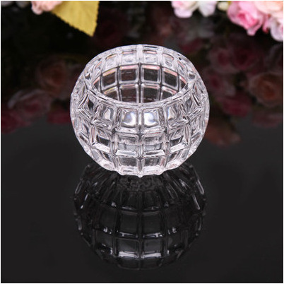 Wholesale Table Decoration Glass Candleholder for Wedding Carton Packaging Christmas Clear Candle Stand Pressed Blow HOLIDAYS