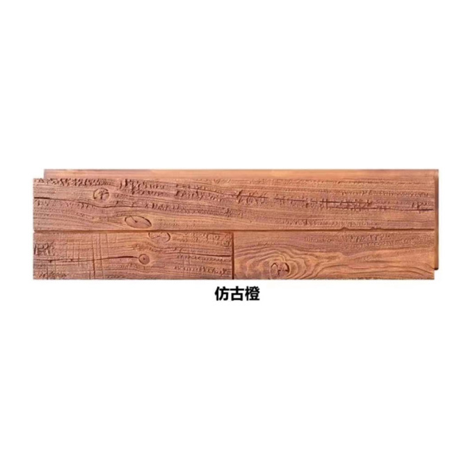 Light weight easy installation Thin Slab PU faux wood 3d wall panel Polyurethane artificial sea rot wood veneer for outdoor use