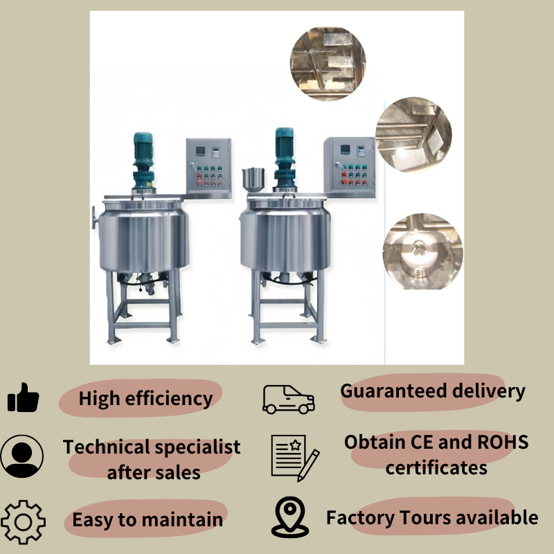 Shampoo Aloe Vera Gel Making Machine Bleach Cleaner Dishwasher Homogenizer Liquid Soap Homogenizing Tank Mixer Machines