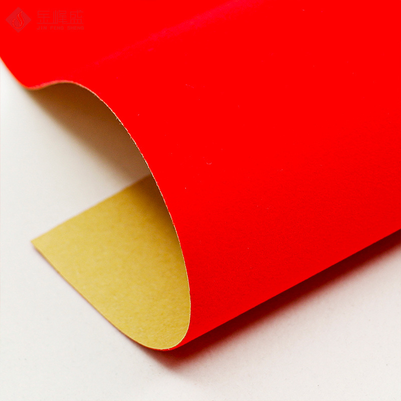 flock paper for box with adhesive