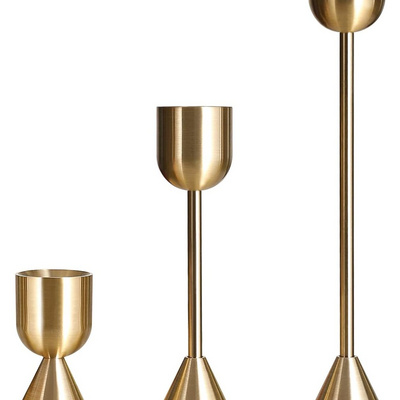 New Design Taper Candlestick, Metal Candle Holders Set, For Table Wedding Housewarming Decoration