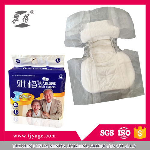 Soft cotton adult diapers Disposable thick adult diapers in bulk with U.S.A fluff pulp