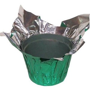 Colorful Customized Good Quality Foil Waterproof Round Aluminum CPP BOPP Plant Pot Cover