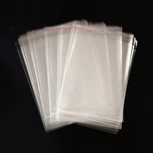 Wholesale Custom Logo Transparent Clear Garment Clothing Socks Packaging Packing Bags CPP BOPP PP OPP Bag For Gift