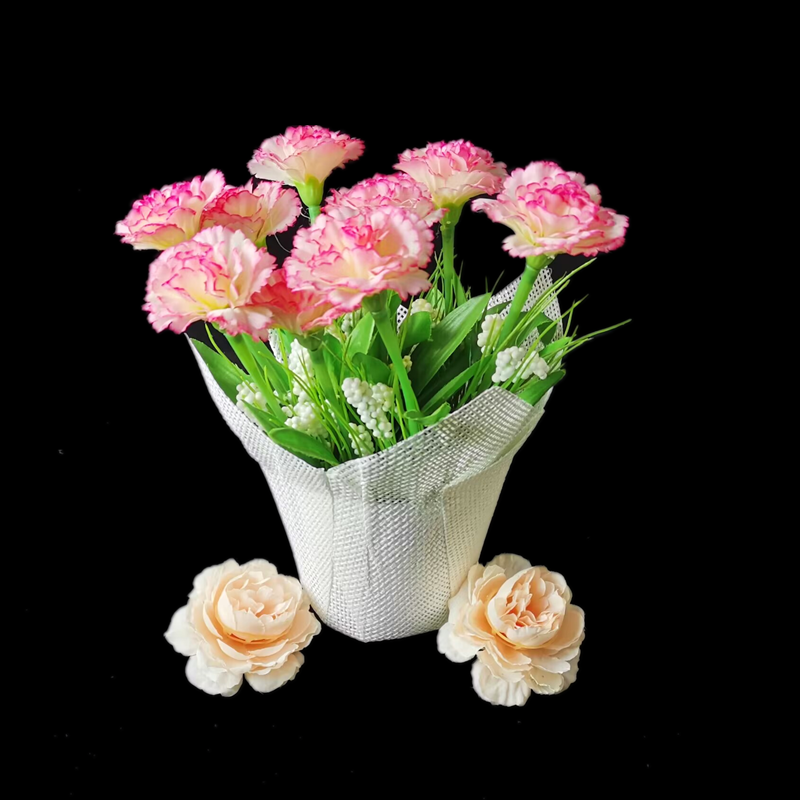 Weave Paper Plant Fabric Pot Cover Plastic Pot Holder Small Flower Home And Garden Decoration Wrap Plant Pot Cover