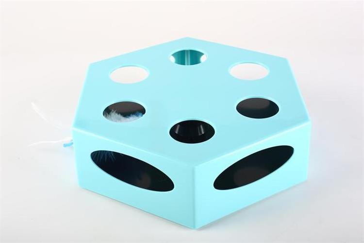 Factory Wholesale Interactive Cat Toy  Electronic Cat IQ Training Toy Automatic Pet Toy for Cat Hexagon Maze Box