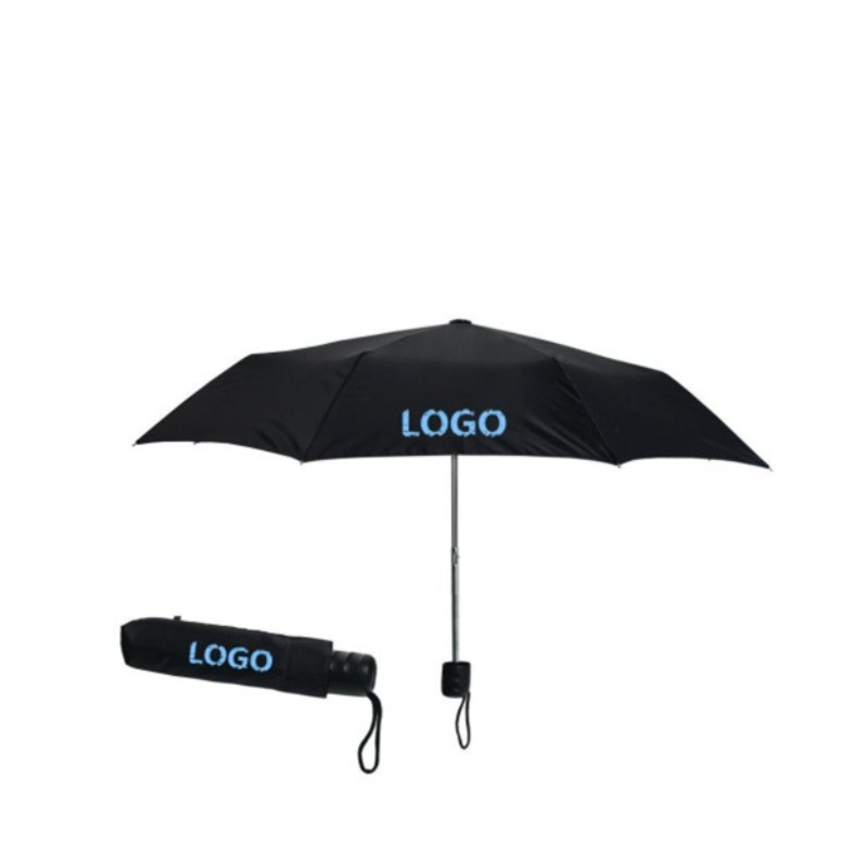 Custom Logo Printed Personalised Cheap Sublimation 3 fold Travel Folding Umbrellas With Advertising For Promotional