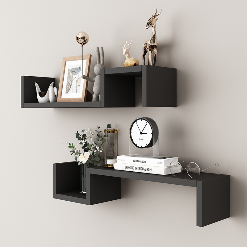 Nordic style Modern S-shaped Floating  Bookshelf Display Rack Wall Shelf Storage Ledge Home Decor For Books