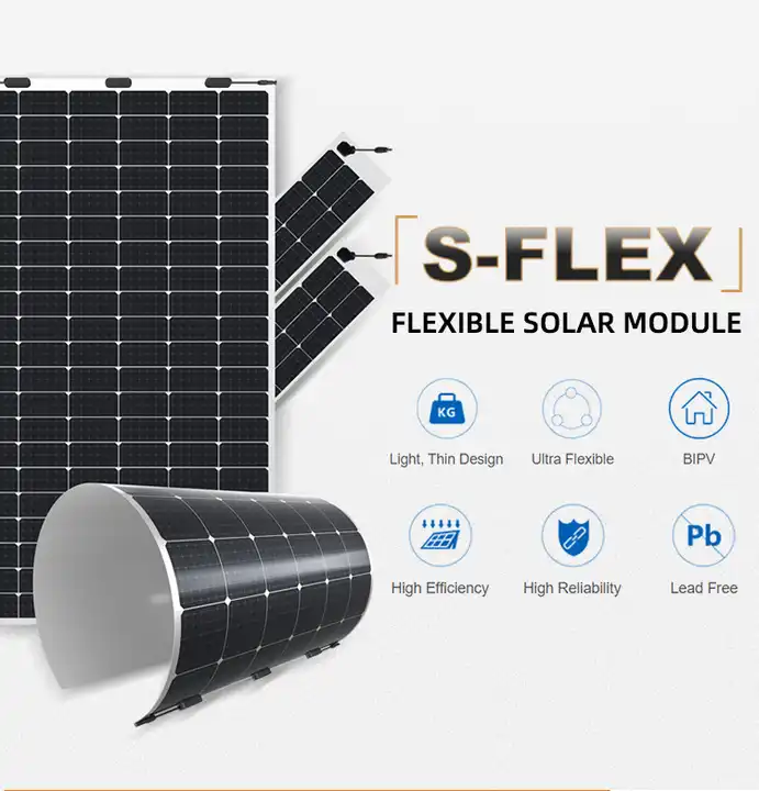 Light weight flexible 400W 450W 380W 500W Solar Panels For Reliable Paneles Solares Flexible 450w