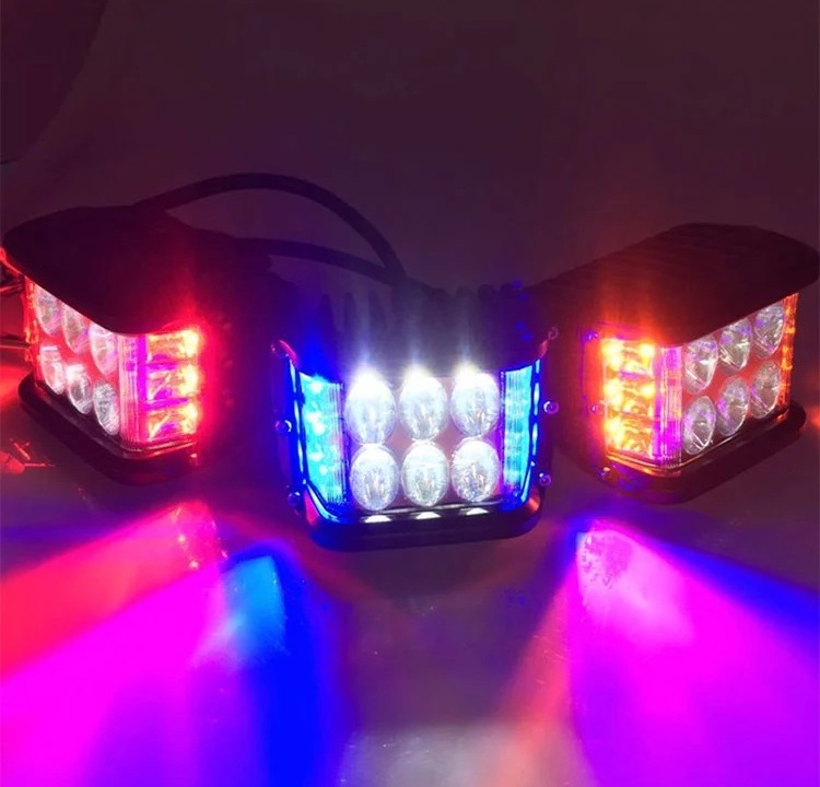 Wholesale Auto Lighting System Offroad Side Shooter Strobe Flashing 3000K 6500K 12V 72W Mount Light 3Inch Offroad Led Work Light