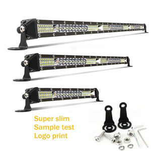 Wholesale Factory Price Super Slim Vehicle 4x4 ATV 10" 20" 30 Inch Single Row Led Light Bar for Truck Car Offroad