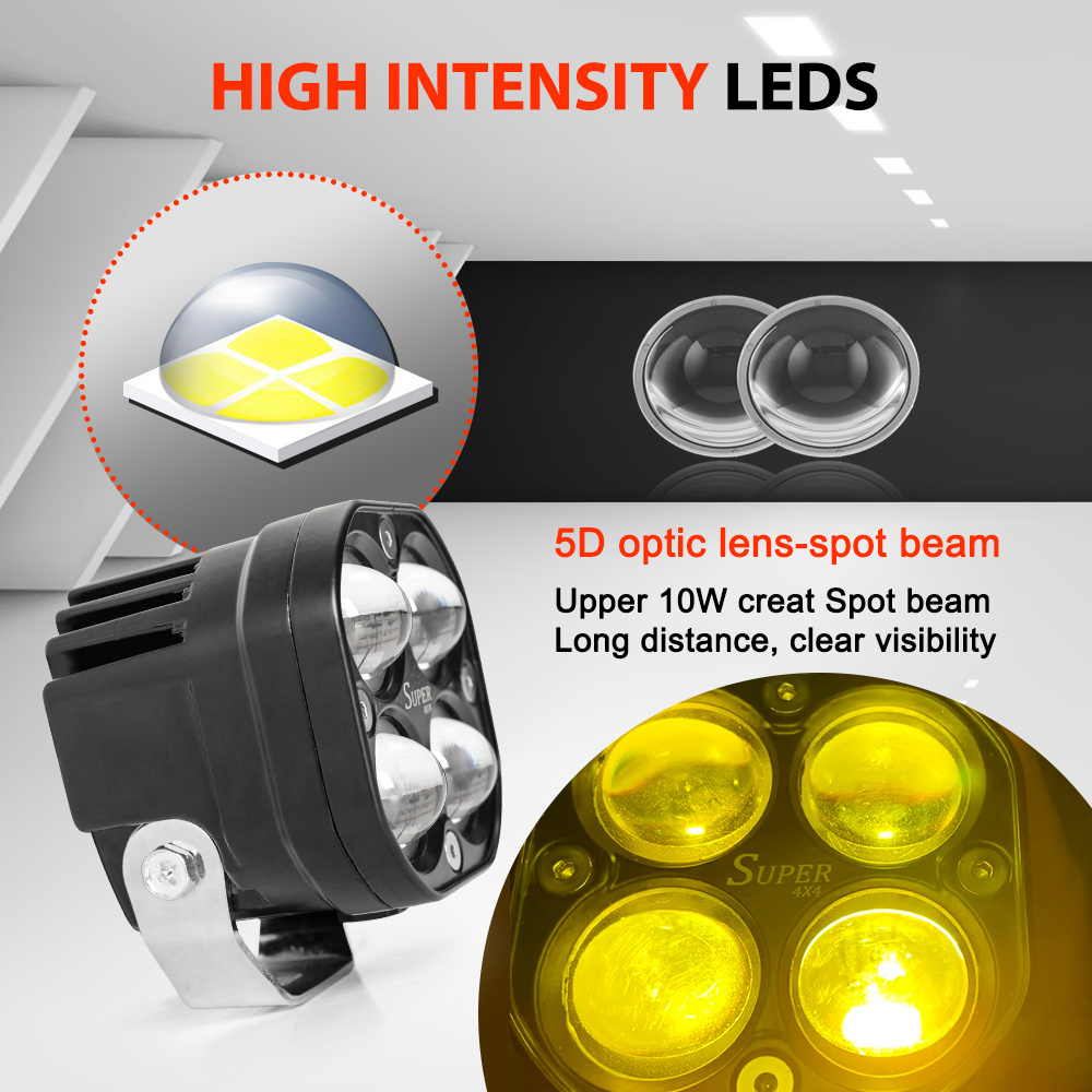 OEM 5D Projector Led Driving Spot Auxiliary Light Offroad 4x4, Cube Led Off Road Fog Lamp 12V 24V 3 Inch Led Pods Light