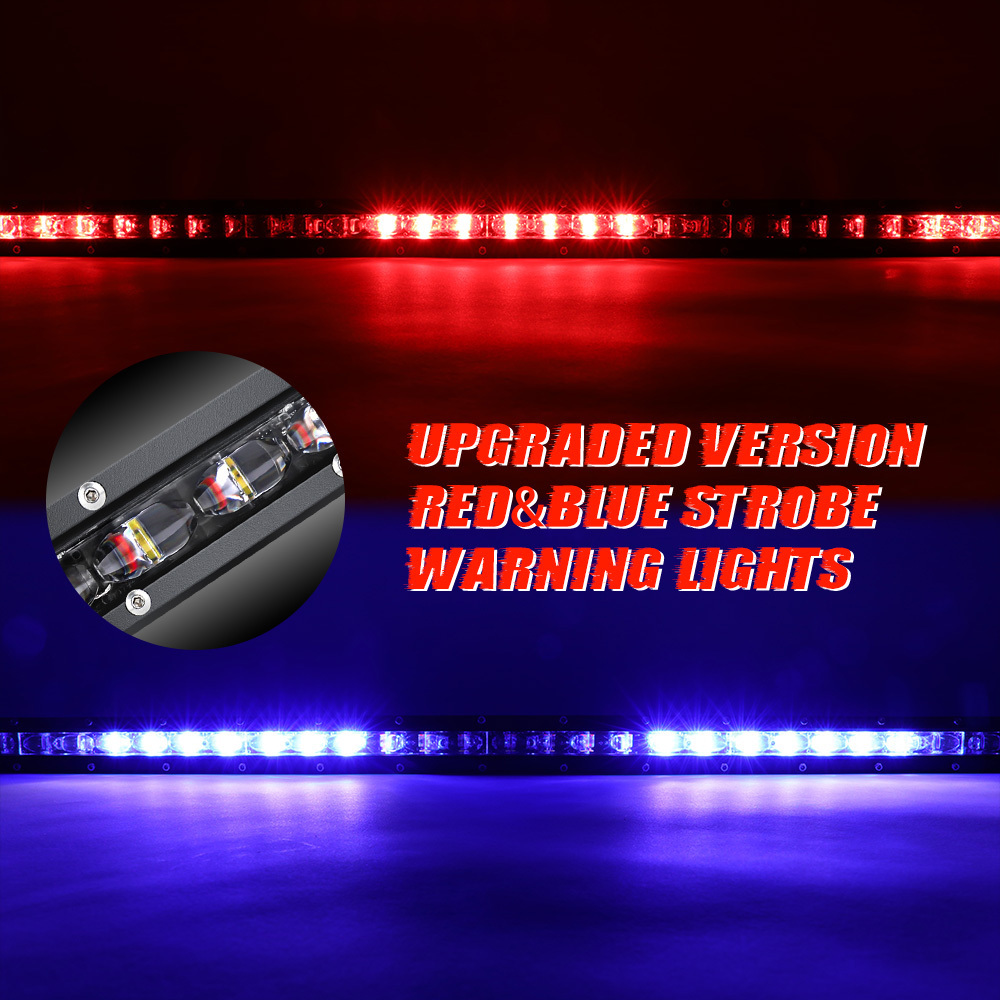 Super Slim Bright 12v Led Warning Strobe Light Bar 24V for Car UTV