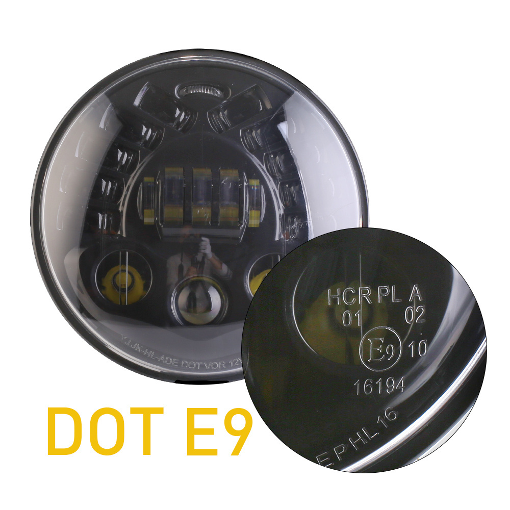 Wholesale Offroad Super Bright Led DRL Turn Signal Light 7inch Led Headlight,High Low Beam Daymaker 7 inch Led Headlight