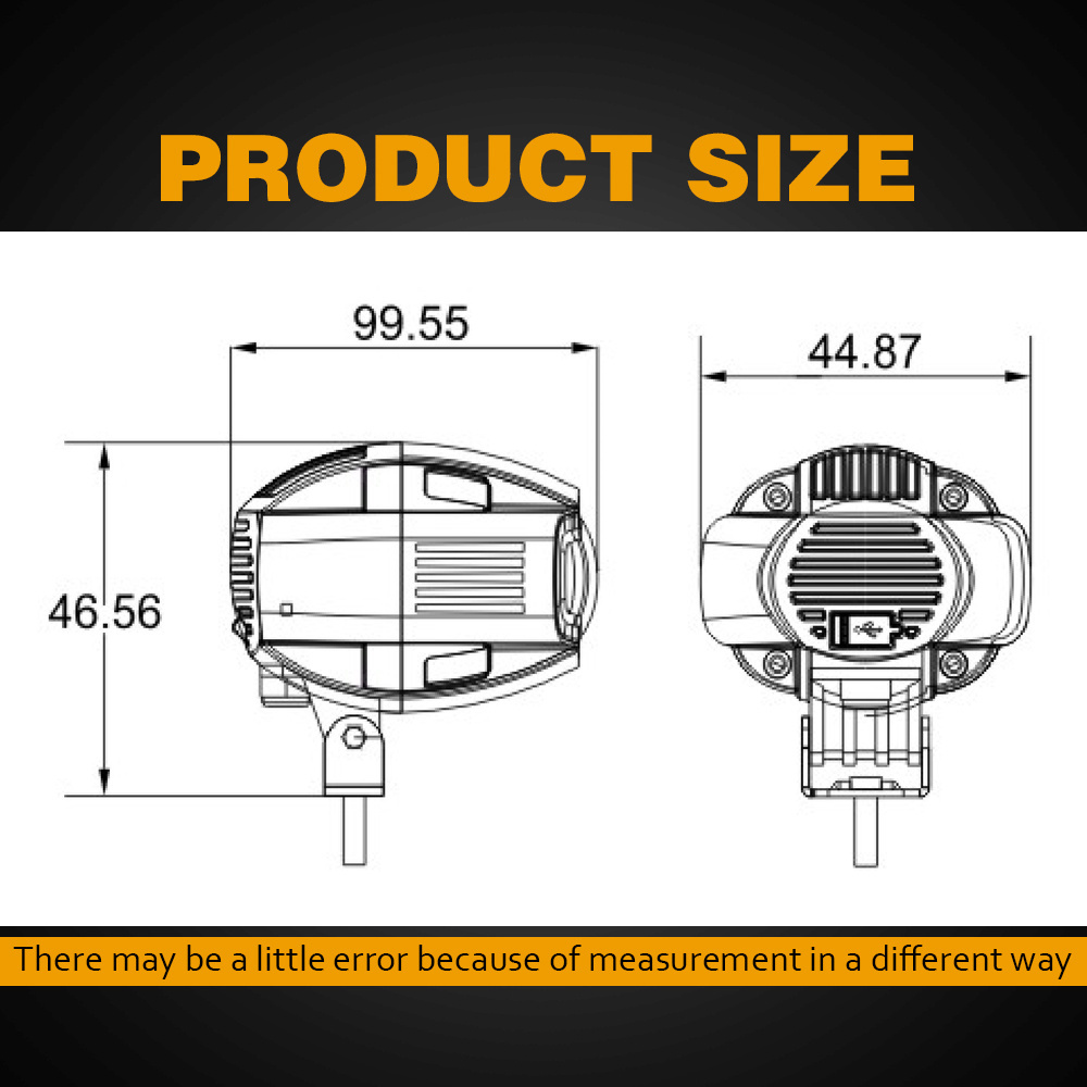 Auto Motorcycle Lighting System Bule Angel Eyes DRL Moto USB Interface Mini Led Lights Led Driving Light