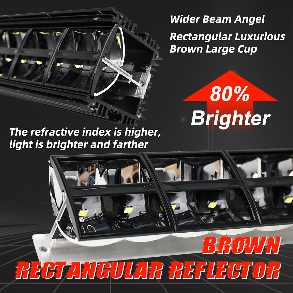 Super Bright Dual Row Design Led Off Road Bar 22'' Off Road 4x4 4WD Truck Spot E-mark Led Light Bar