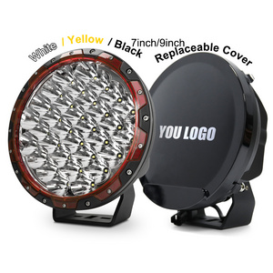 High Power IP68 Car Spot Light 1500M Super Bright Round Led Spotlight 4x4 Bumper Truck Offroad 7" 9" inch Car Led Driving Light