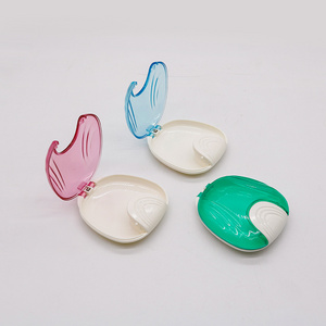 Colorful Sea Shell Shape Dental Orthodontic Retainer Case