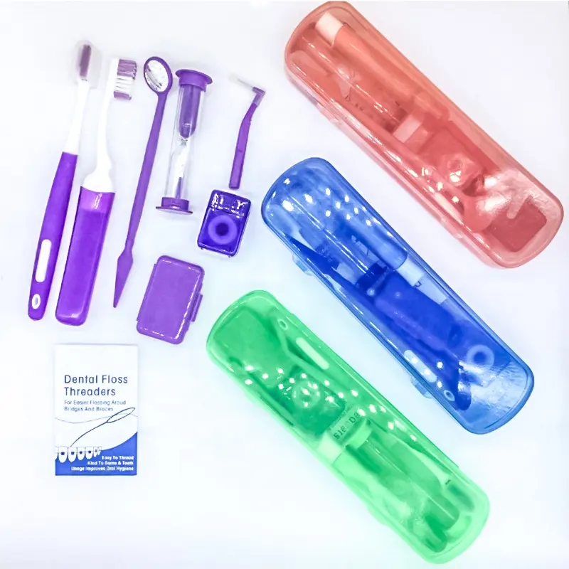 Dental Oral Care Clean Toothbrush Floss Thread Orthodontic Hygiene Kit